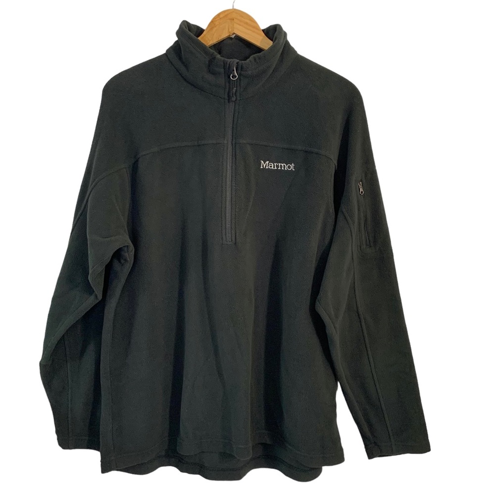 MARMOT Polartec Black Half Zip PullOver